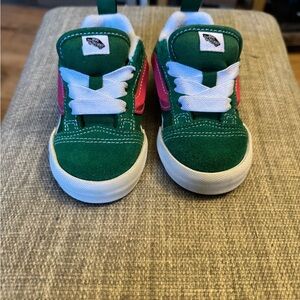 Vans Kids Sneakers in Green and Pink